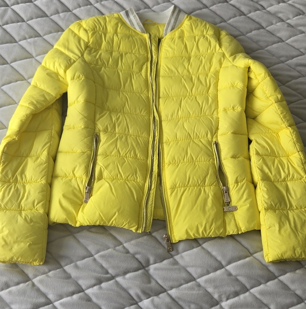 Gaudi Jeans Bright yellow lightweight jacket bomber XS